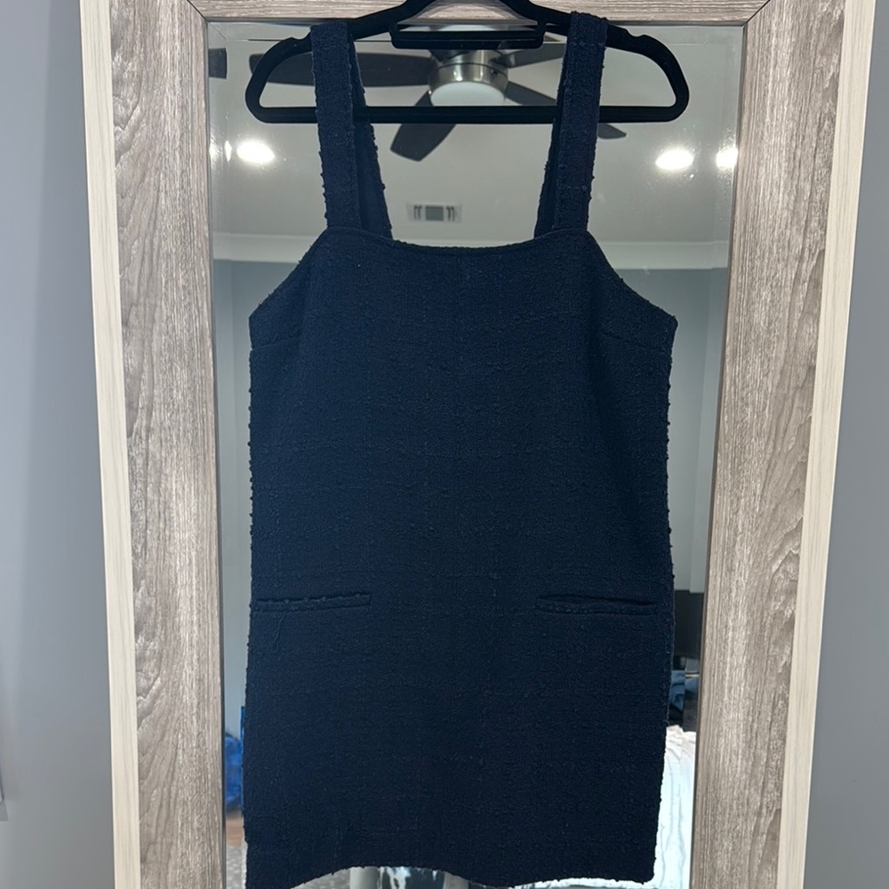Abercrombie & Fitch Black Square Neck Sheath Dress